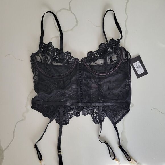 NEW Frederick's bustier Intimate Bra mesh size M - Picture 10 of 10